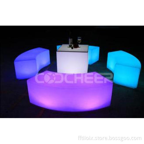 Fashionable illuminated Led Lounge Furniture / Luminous Bal
